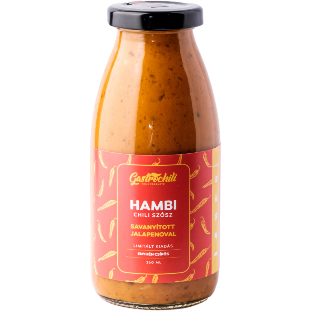 Hambi chili szósz | Savanyított Jalapenoval 250ml