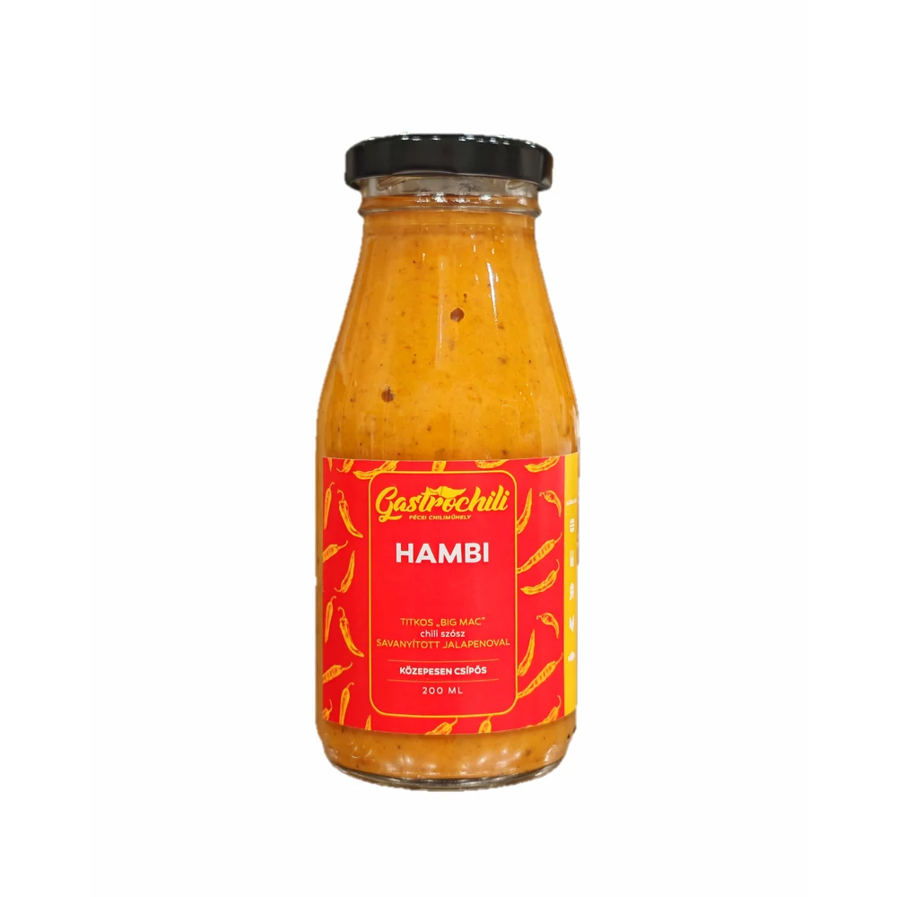 Hambi chili szósz | Savanyított Jalapenoval 200ml