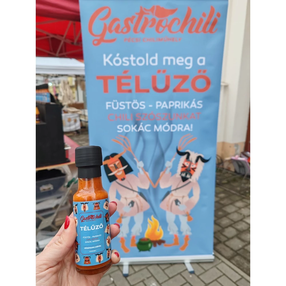 Télűző | Füstölt paprikás - sokác babos chili szósz 100ml 