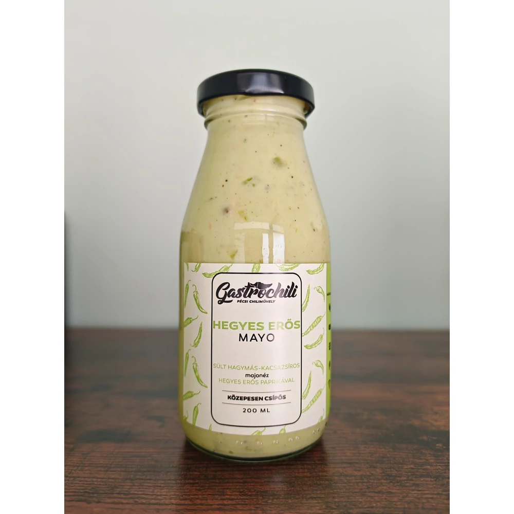 Hegyes erős Mayo | Sült hagymás-kacsazsíros majonéz hegyes erős paprikával 200ml