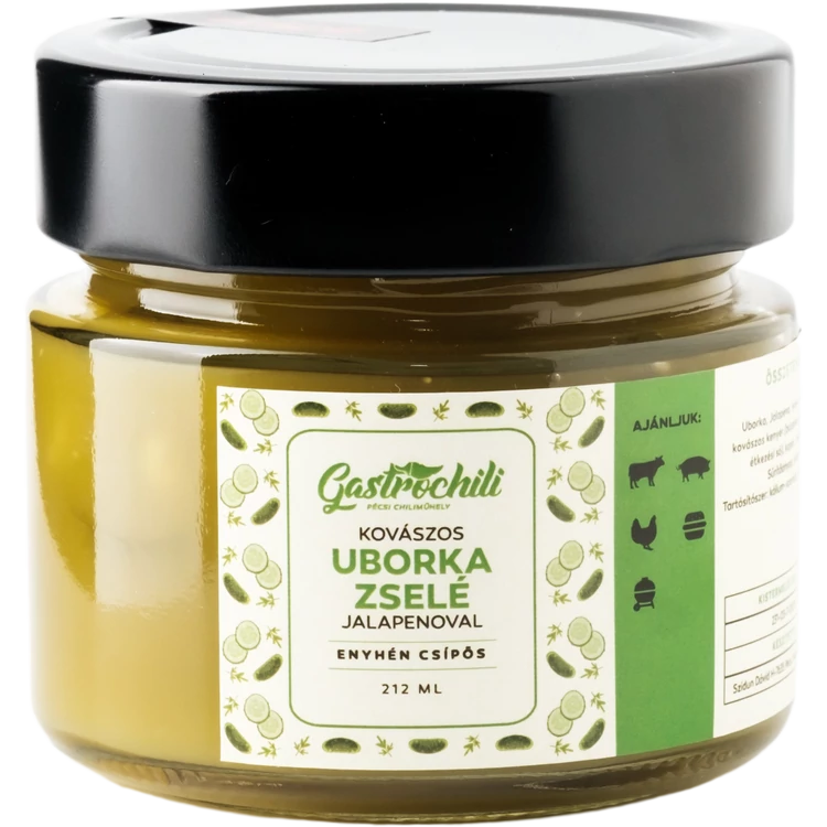 Kovászos uborka zselé | Uborka darabokkal 212ml