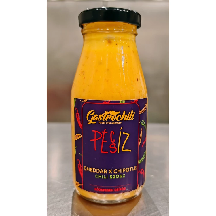 Pécsíz | Cheddar sajtos - chipotlés chili szósz 200ml